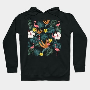 Flamingo Pattern Design Hoodie